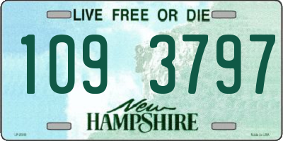 NH license plate 1093797