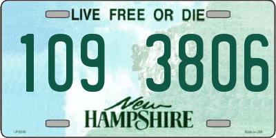NH license plate 1093806