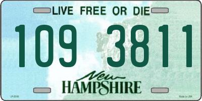 NH license plate 1093811