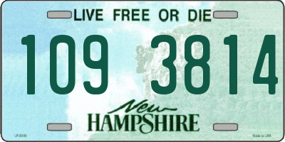 NH license plate 1093814