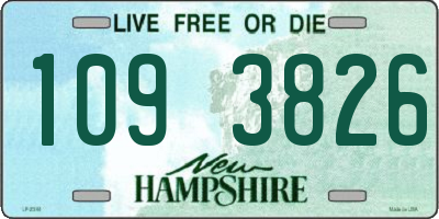 NH license plate 1093826
