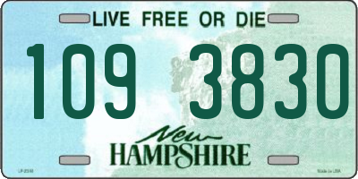 NH license plate 1093830