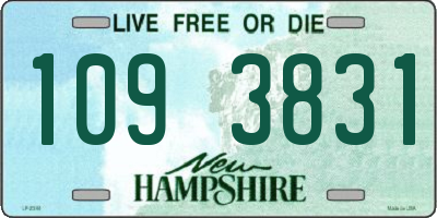 NH license plate 1093831