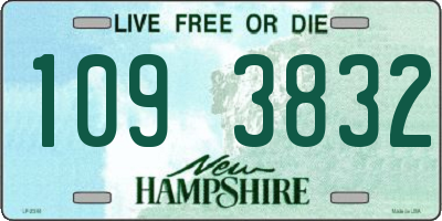NH license plate 1093832
