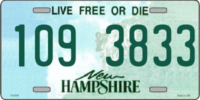 NH license plate 1093833