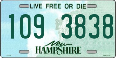 NH license plate 1093838