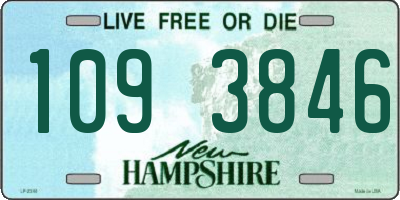 NH license plate 1093846