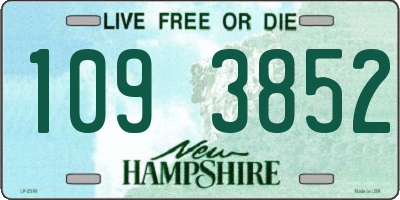 NH license plate 1093852