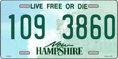NH license plate 1093860