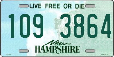 NH license plate 1093864