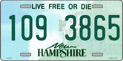 NH license plate 1093865