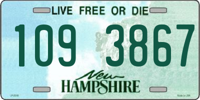 NH license plate 1093867