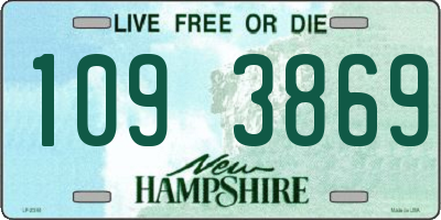 NH license plate 1093869