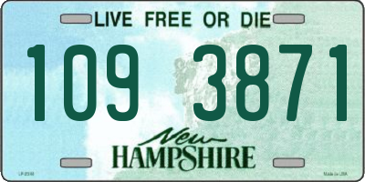 NH license plate 1093871