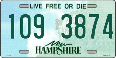 NH license plate 1093874