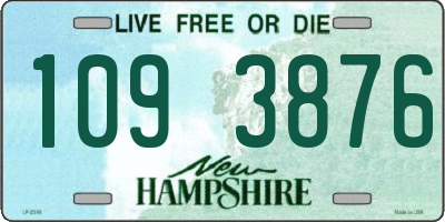 NH license plate 1093876