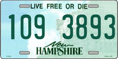 NH license plate 1093893