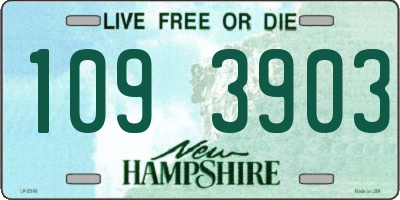 NH license plate 1093903