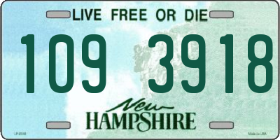 NH license plate 1093918