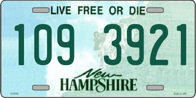 NH license plate 1093921