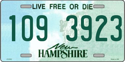 NH license plate 1093923