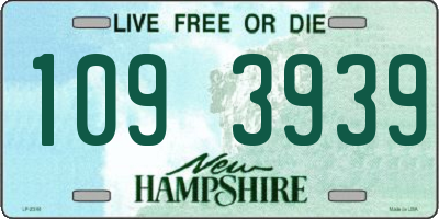NH license plate 1093939