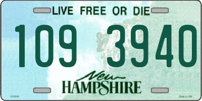 NH license plate 1093940
