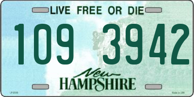 NH license plate 1093942