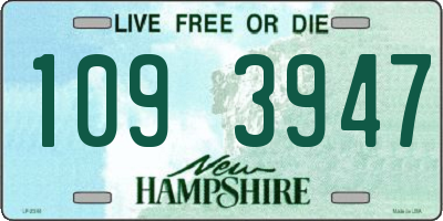 NH license plate 1093947