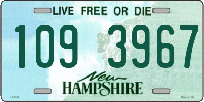 NH license plate 1093967
