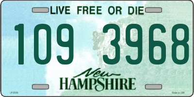 NH license plate 1093968