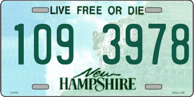 NH license plate 1093978