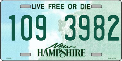 NH license plate 1093982