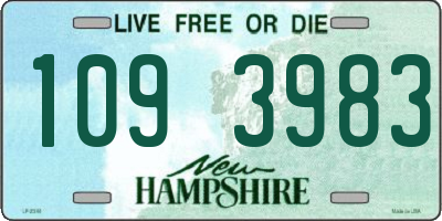 NH license plate 1093983