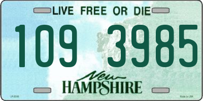 NH license plate 1093985