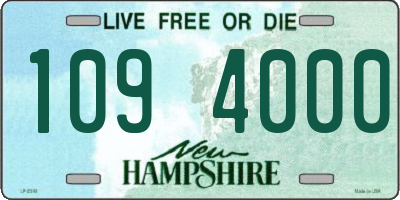 NH license plate 1094000