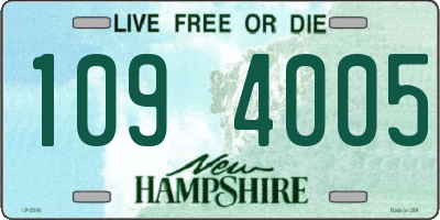 NH license plate 1094005