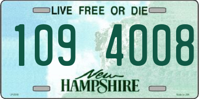 NH license plate 1094008