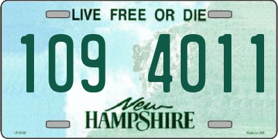NH license plate 1094011