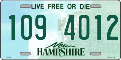NH license plate 1094012