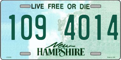 NH license plate 1094014