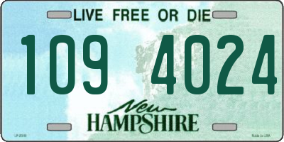 NH license plate 1094024