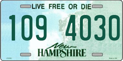 NH license plate 1094030