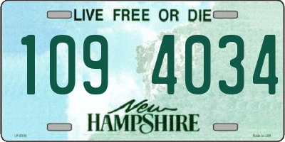 NH license plate 1094034