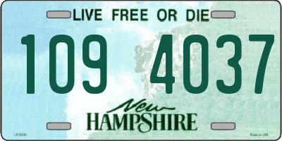 NH license plate 1094037
