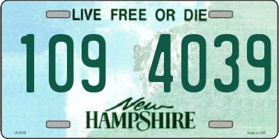 NH license plate 1094039