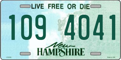 NH license plate 1094041