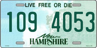 NH license plate 1094053