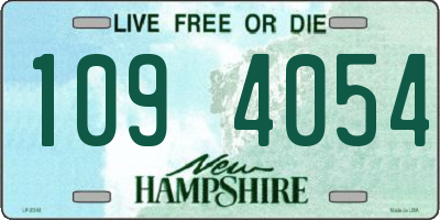 NH license plate 1094054