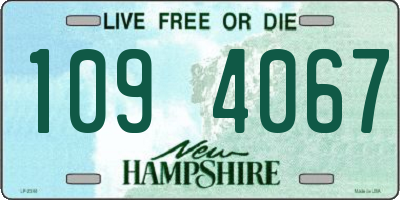 NH license plate 1094067